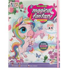 Sticker Book Magical Fantasy with 200 Stickers Fjernlager, 5-6 dages levering