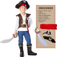 Spooktacular Creations Piratdräkt Pojkar Barn Set L