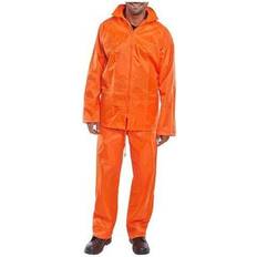 Clothing Sets Click NBDSOR4XL Nylon Waterproof Jacket and trousers Orange