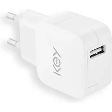 M key usb KEY 12W Vægoplader m. USB-C Kabel Hvid