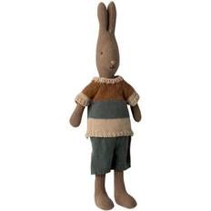 Kaniner Tøjdyr Maileg Kanin/Rabbit str. 2 Brown/Skjorte og shorts