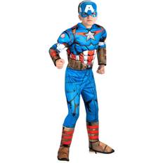 Jazwares Captain America Boy's Costume Blue Red Beige XS