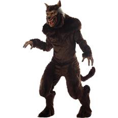 Morris Deluxe Werewolf Fancy Dress Costume Brown