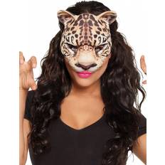 Dyr Halvdækkende masker Kostumer Boland Leopard Halvmaske
