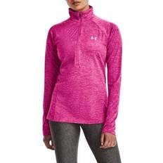 Pink - Sportswear Garment Jumpers Under Armour Tech Twist Half Zip Sweatshirt Pink Woman