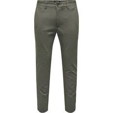 Only & Sons Men's Onsmark Tap Herringbone 2911 Pant Noos Teak