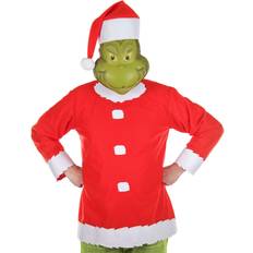 Elope Dr. Seuss The Grinch Santa Costume for Adults