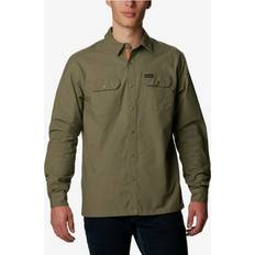 Herre - Polyamid Skjorter Columbia Landroamer Lined Shirt Shirt S, olive