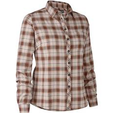 Dam - Orange Skjortor Deerhunter Lady Louisa Shirt Orange Check