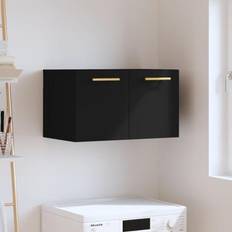 vidaXL 60 x 36,5 x 35 cm Konstrueret Træ Sort Vægskab