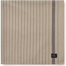 Lexington Tovaglie Lexington Striped Organic Cotton Tablecloth Beige