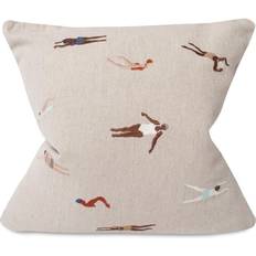 Fine Little Day Swimmers 48 x 48 cm Beige Cushion Cover Beige