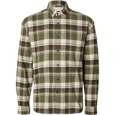 Selected Flannel Skjorte Grøn