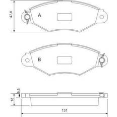 A.B.S. All Brake Systems bv 37040 Bremsbeläge 4-teilig