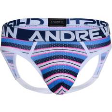 Andrew Christian Tøj Andrew Christian Almost Naked Newport Mesh Jock Blue Striped