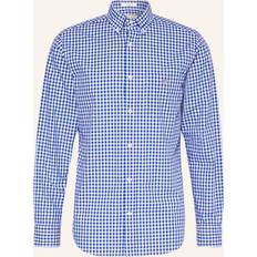 3XL Camisas Gant Camisa De Manga Larga Reg Gingham - Azul