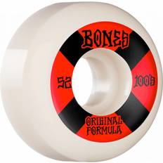 Skateboards Bones Bones Wheels OG Formula Skateboard Wheels 100 52mm V5 Sidecut 4pk White str. 52mm