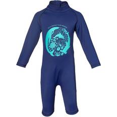 Yksivärinen UV-puvut Isbjörn of Sweden Dolphine Sun Jumpsuit - Navy