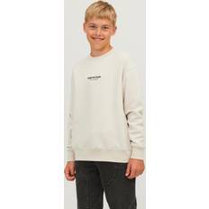 Sweatshirts Barnkläder Jack & Jones Tryck Sweatshirt För Pojkar Beige