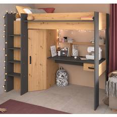 Etagenbetten Parisot wardrobe desk storage space Etagenbett