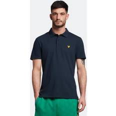Lyle & Scott Bomull Pikétröjor Lyle & Scott Polo piketröja Dark Navy Herr