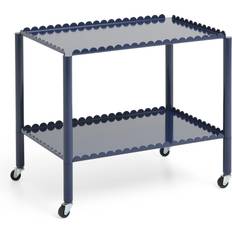 Carrelli Tavolo Hay Arcs Trolley Low Steel Blue 63 x 44 x 53.5 cm Carrello Tavolo