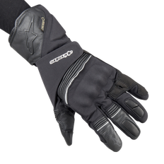 Motorcycle Equipment Alpinestars Jet Road V2 GTX, Gore-Tex motorcycle gloves, Black Black, 2XL