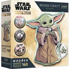 Trefl Wood Craft Origin Star Wars The Mandalorian Puslespil Grogu 160 Brikker