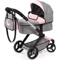 Bayer Design Combi-dukkevogn Xeo grå/rosa
