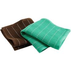 Hay Canteen 31x31 cm 2-pack Chocolatepinstripe Dishcloth Brown