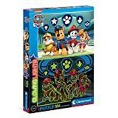 Pussel paw patrol Clementoni Glowing Paw Patrol Barnpussel 104 Bitar