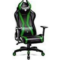 Gaming-Stühle Diablo X-Horn 2.0 Gaming Stuhl Bürostuhl Gamer Chair Schreibtischstuhl 3D Armlehnen Ergonomisches Design Nacken/ Lendenkissen Kunstleder Wippfunktion Grün Normal L