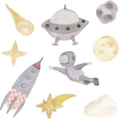 Vægdekorationer Børneværelse på tilbud That's Mine Wallstickers Spacetime Multi