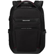 Samsonite dlx6 Samsonite Laptop-Rucksack SA2100 15,6 Zoll Ballistisch Nylon, Leder Details, Recyceltes Polyester 32 x 15 x 42 cm Schwarz