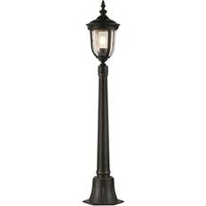 Bronce Farolas Elstead Lighting Cleveland 1-Light Pillar Lantern - Weathered Bronze Farola