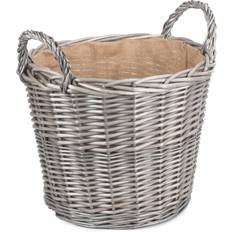 Brown Baskets Large Antique Wash Lined Basket