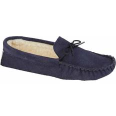 Blue - Men Moccasins Mokkers JAKE Mens Suede Moccasins Navy: