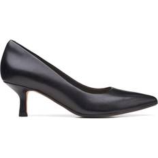 Clarks Højhælede sko Clarks Violet55 Rae D Black Leather - Sort