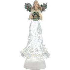 Beige Globes Melrose Angel, Lighted Snow Globe