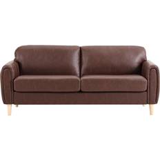 Leathers Sofas Lifestyle Solutions Serta Dublin Brown Sofa 78.3" 3 Seater