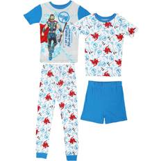 Solid Colour Pyjamases AME Sleepwear Piece Thor God of Thunder Boy's Set Blue/Gray/Red