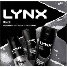 Toiletries Lynx Black Body Wash, Spray & Anti-Perspirant 3pcs Gift Set for Him