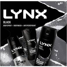 Boîtes cadeau et Ensembles Lynx Black Trio Deodrant Gift Set Body Wash