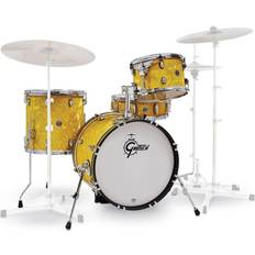 Gretsch Drums & Cymbals Gretsch Gretsch Catalina Club 4 Piece Shell Pack Yellow Satin Flame