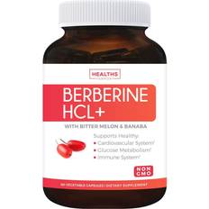 Healths Harmony Berberine HCL 500mg Non-GMO & Vegetarian Plus Bitter AMPK Metabolic