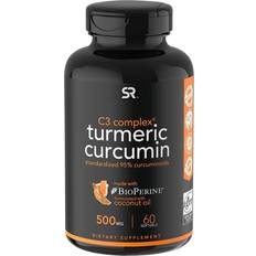 Sports Research Turmeric Curcumin C3 Complex 500mg, Enhanced Coconut Oil