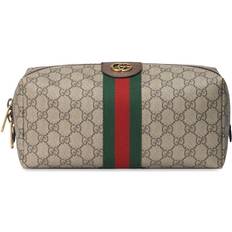 Gucci Women Toiletry Bags & Cosmetic Bags Gucci Medium Ophidia GG toilettas unisex nylon/canvas Eén maat Beige