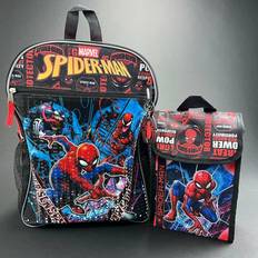 Backpacks Marvel spider-man 16" backpack, rubber dangle, carabiner & sack tote