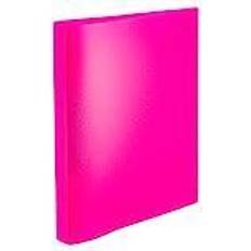 Office Supplies Herma 19712 A4 Translucent Neon Pink Ring Binder 25mm