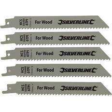 Silverline 598431 Recip Saw Blades 6tpi 5pk 150mm